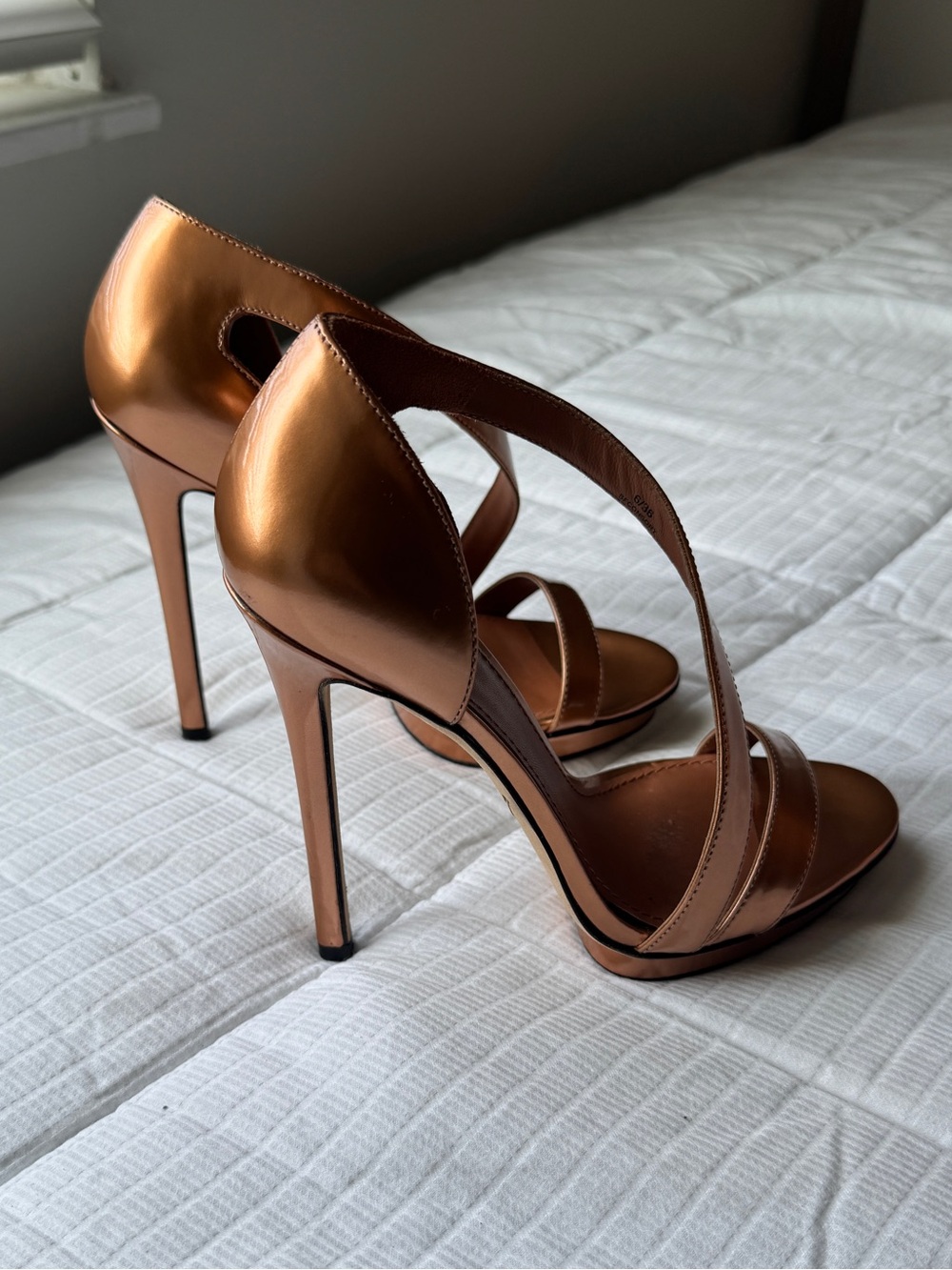Brian Atwood bronze metallic stiletto high heels size 6 - Picture 5 of 11